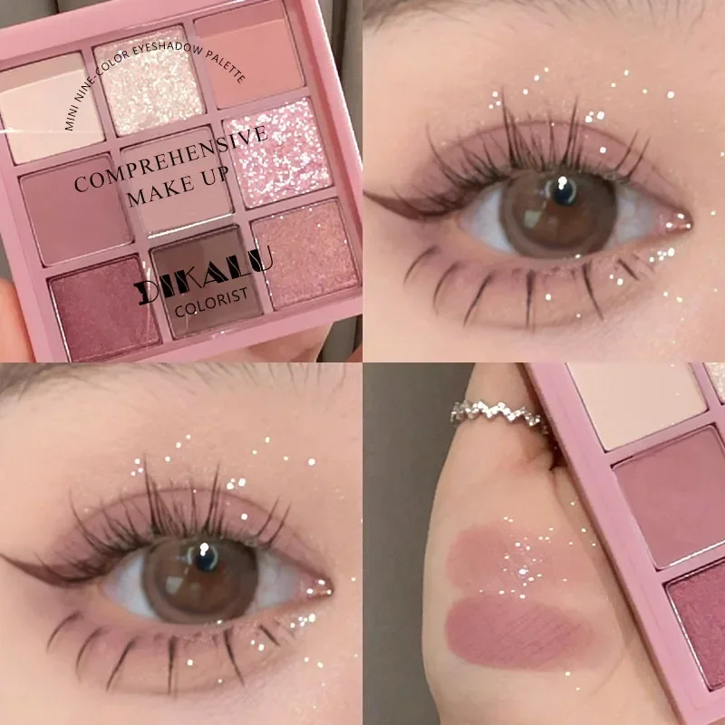 9Color Eyeshadow Palette Rose  - огляд і ціна Korean Tea Set