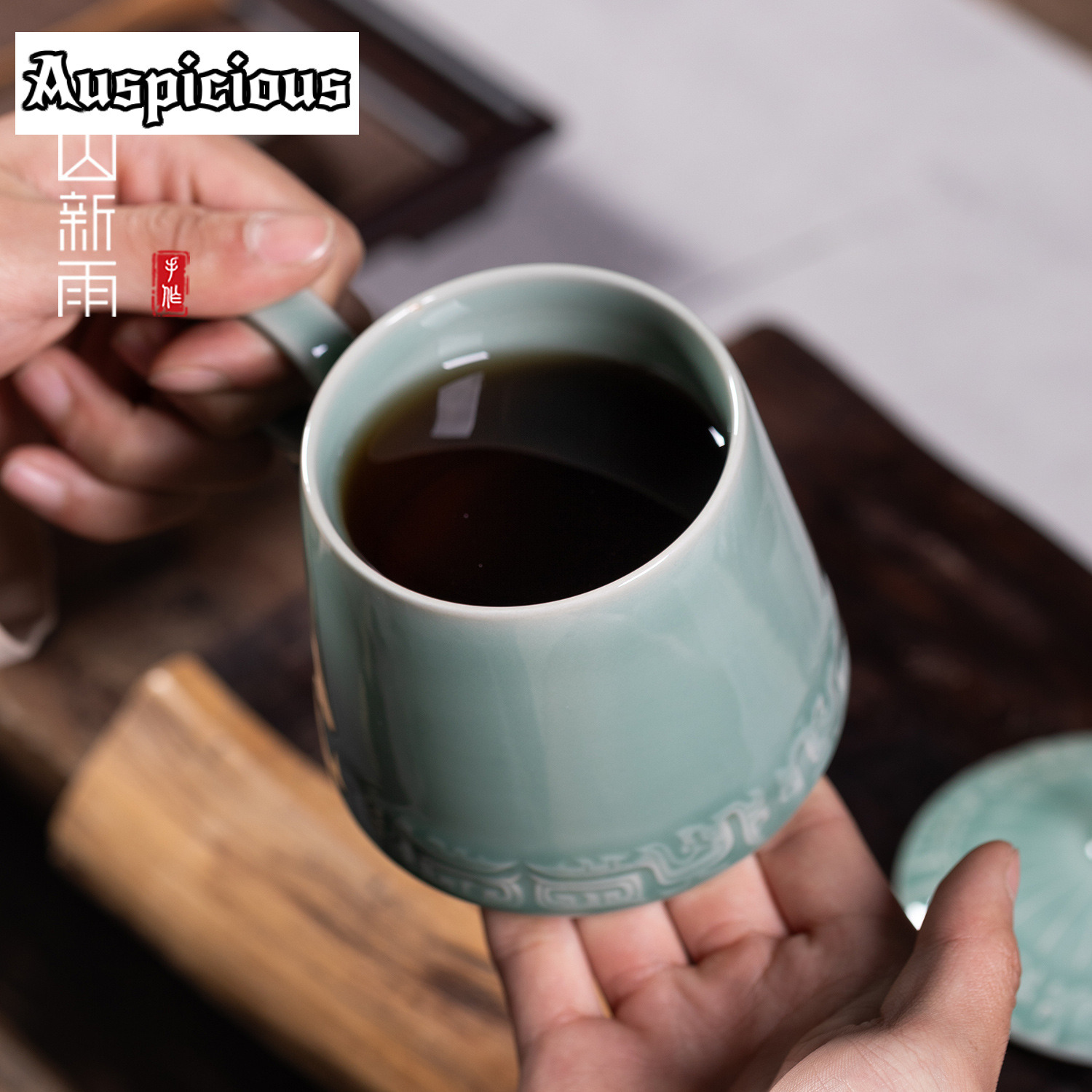 395ml Longquan Celadon Bronze  - огляд і ціна Celadon Ceramic Cup