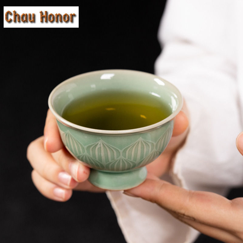 100ml Handmade Longquan Celado - огляд і ціна Celadon Ceramic Cup