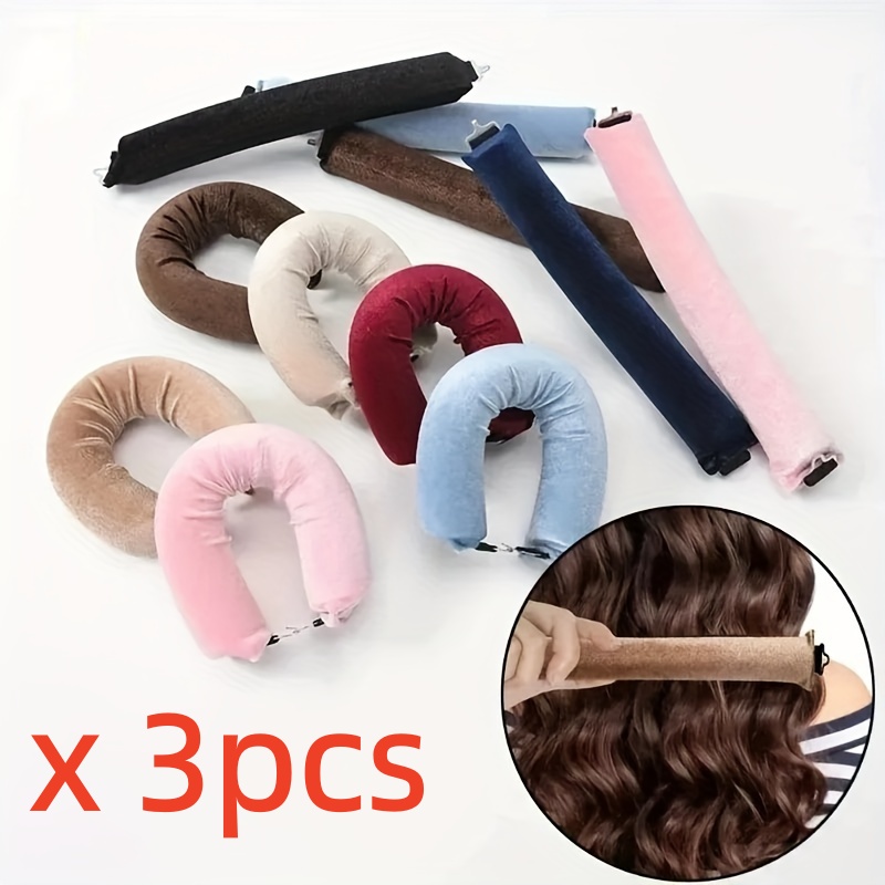 3pcs/pack Heatless Hair Curler - огляд і ціна Sleeping Pack Overnight