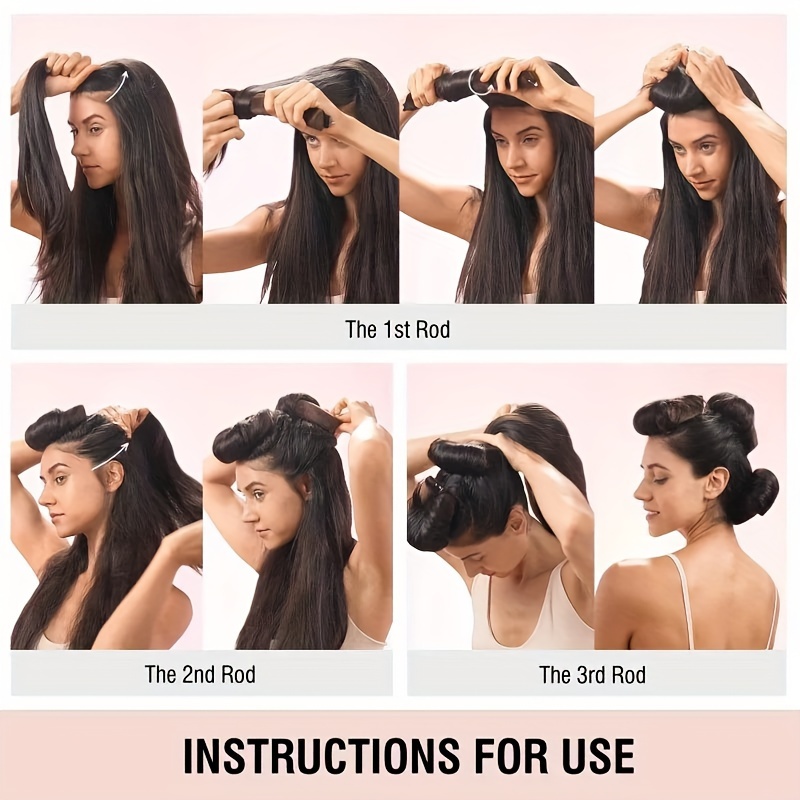 3pcs/pack Heatless Hair Curler - огляд і ціна Sleeping Pack Overnight