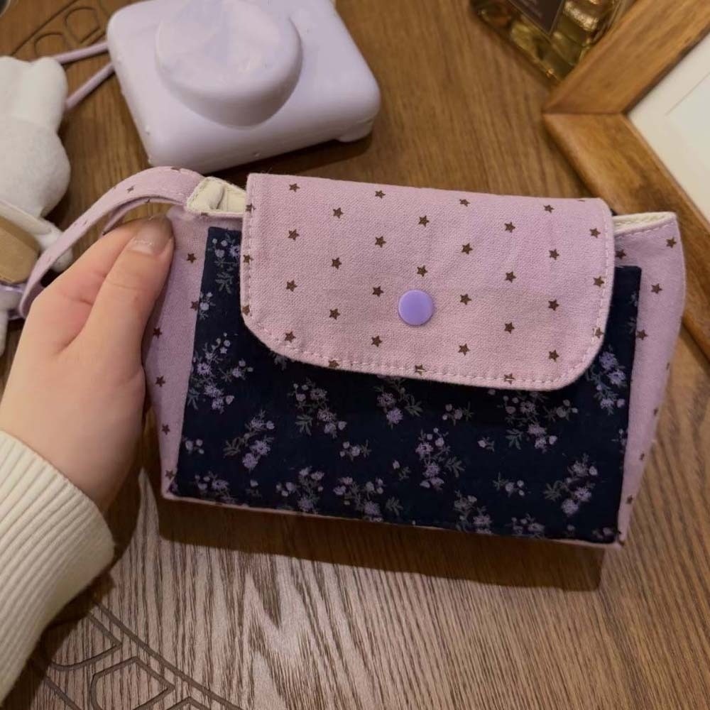 Purple Print Floral Makeup Bag - огляд і ціна Korean Lifestyle & Kids Boutique Photos