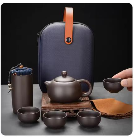 Purple Clay Travel Tea Set Out - огляд і ціна Korean Tea Set