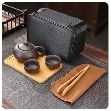 Purple Clay Travel Tea Set Out - огляд і ціна Korean Tea Set