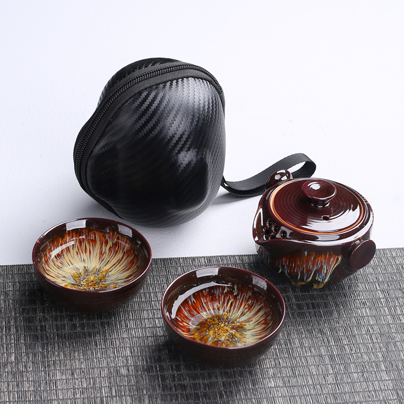 Portable ceramic teapot gaiwan - огляд і ціна Korean Tea Set