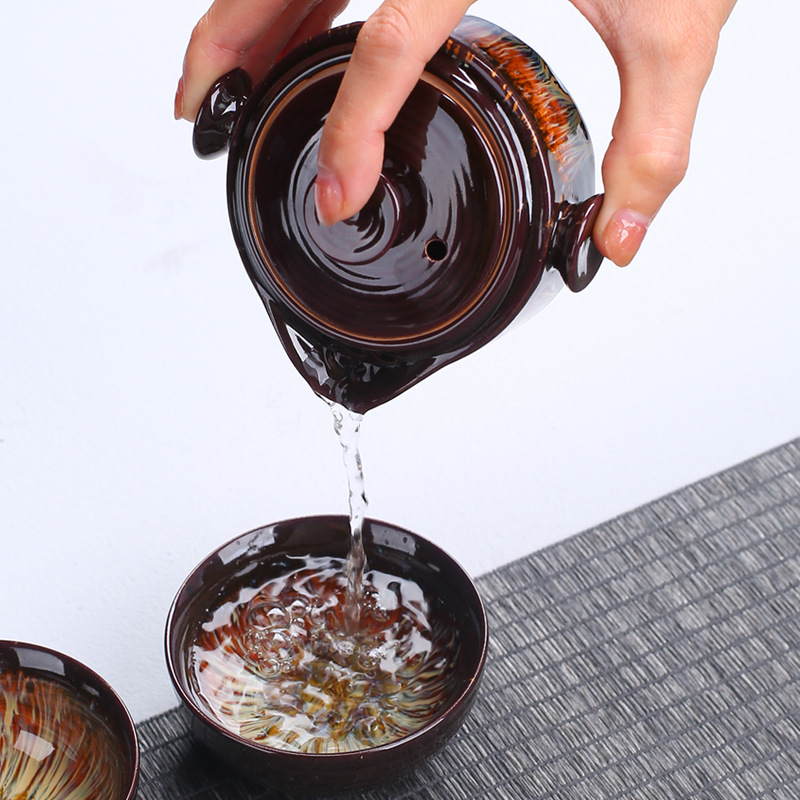 Portable ceramic teapot gaiwan - огляд і ціна Korean Tea Set
