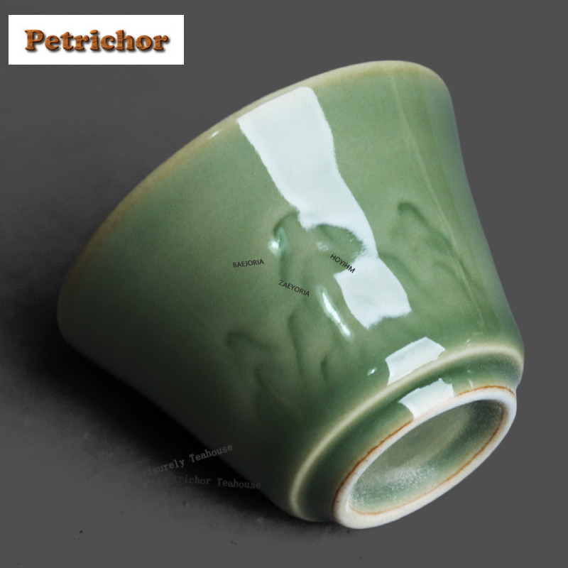 50ml Yue Kiln Celadon Relief T - огляд і ціна Celadon Ceramic Cup