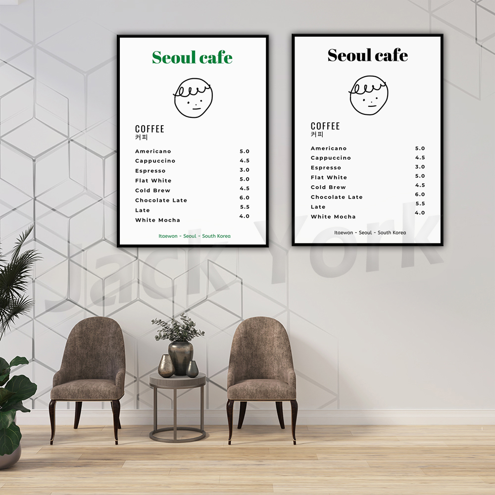 Seoul Cafe Print Wall Art Prin - огляд і ціна Korean Arts And Lifestyle