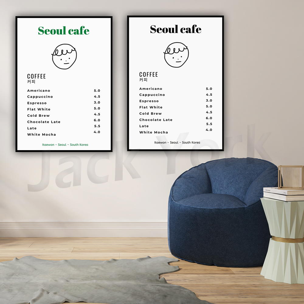 Seoul Cafe Print Wall Art Prin - огляд і ціна Korean Arts And Lifestyle