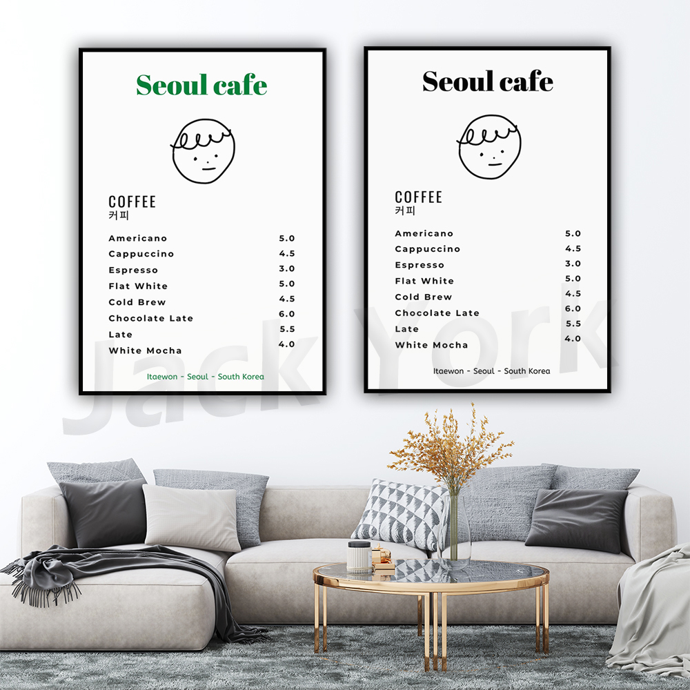 Seoul Cafe Print Wall Art Prin - огляд і ціна Korean Arts And Lifestyle