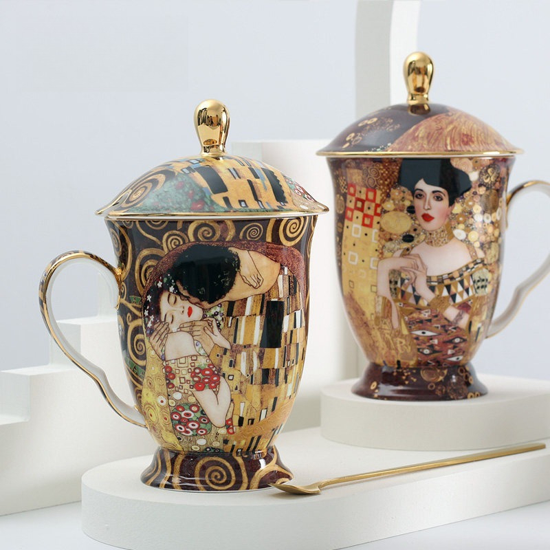 European Ceramic Mug with Lid  - огляд і ціна Celadon Ceramic Cup