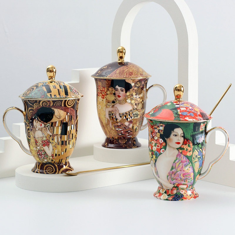 European Ceramic Mug with Lid  - огляд і ціна Celadon Ceramic Cup