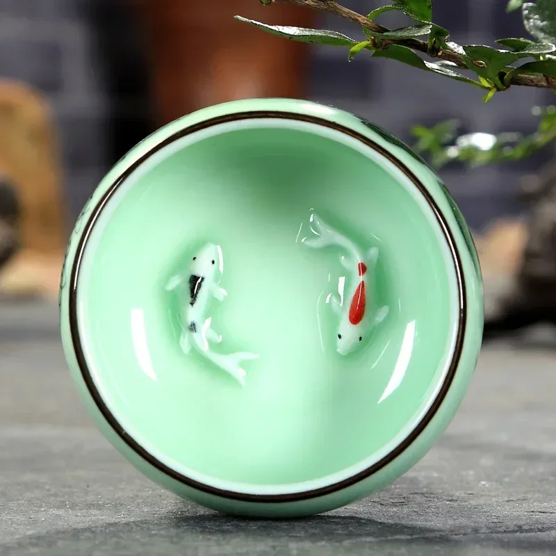 Tea Cup Ceramic  1PC Celadon H - огляд і ціна Celadon Ceramic Cup