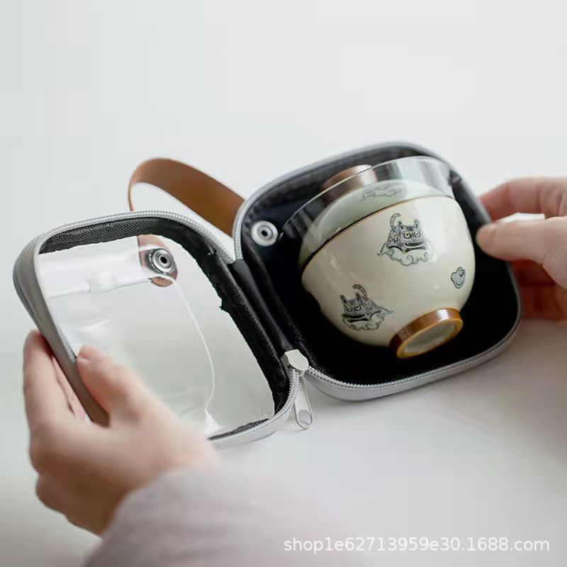 Travel Tea Set Portable Bag Qu - огляд і ціна Korean Tea Set