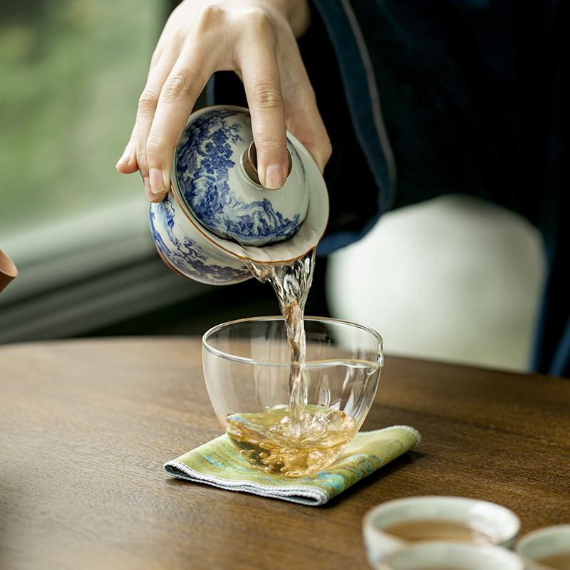 Chinese Retro Blue and White P - огляд і ціна Korean Tea Set